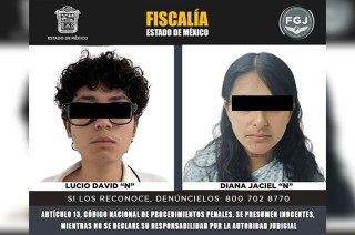 Lucio David “N” fue trasladado al Centro Penitenciario y de Reinserción de Cuautitlán, en tanto que Diana Jaciel “N”, al Penal de Tlalnepantla.