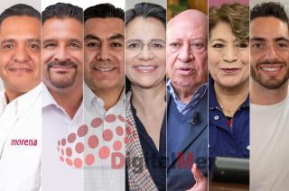 Ricardo Moreno, Gerardo Pliego, Braulio Álvarez, Paola Jiménez, Mauricio Valdés, Delfina Gómez, Pepe Couttolenc