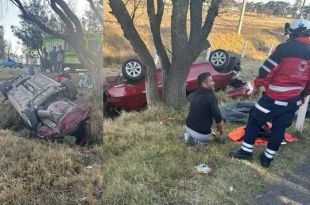 Las víctimas fueron trasladadas de emergencia a una clínica del ISSEMyM.