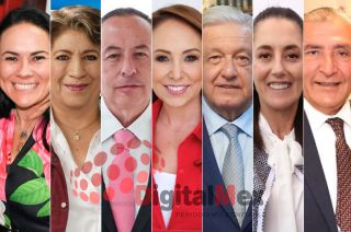 Alejandra del Moral, Delfina Gómez, José Luis Cervantes, Cristina Ruiz, AMLO, Claudia Sheinbaum, Adán Augusto López 