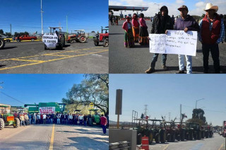 Paro nacional de productores agrícolas.