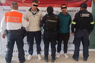 Los oficiales detuvieron a Rubén “N” de 25 años y Alan “N” de 21 años.