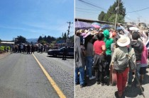 Los vecinos también marcharon por varias calles de la localidad, haciendo visible su descontento.