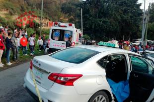 El accidente tuvo lugar a la altura de Santa María del Monte, municipio de Zinacantepec.