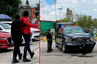 ¡Atención! Choca patrulla en calles de #Toluca luego de una persecución