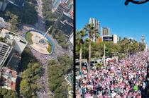 Este domingo se están realizando una serie de marchas en contra de la reforma electoral de López Obrador.