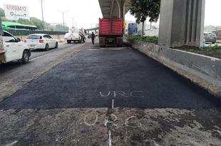 La Junta de Caminos, informó sobre la reparación del deterioro asfáltico registrado en los carriles centrales del bulevar Manuel Ávila