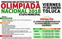 Invita Toluca a participar en el selectivo de Olimpiada Nacional 2018