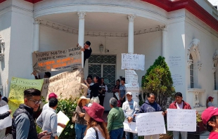 Protestan contra &quot;presunta&quot; negociación de candidaturas en Morena