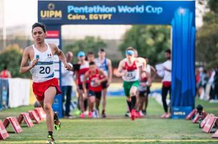 Emiliano Hernández lidera el Grupo C en la Copa de Pentatlón en Egipto con 1,177 puntos.