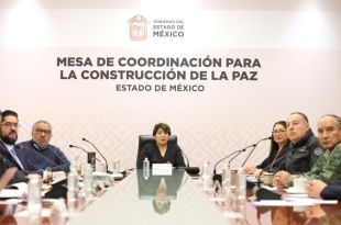 La Mandataria estatal encabeza la Mesa de Coordinación para la Construcción de la Paz número 63 de este año.