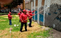 Ayuntamiento lleva a cabo retiro de grafiti en 300 puntos de la capital mexiquense