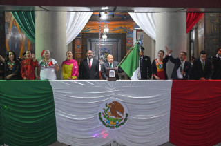 Raciel Pérez Cruz dio el tradicional Grito de Independencia