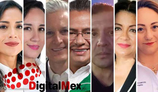 Michelle Núñez, Zudikey Rodríguez, Alfredo del Mazo Maza, Lalo Bernal Barón, Sergio Gómez, Martha Hilda González, Marisela Trassancos