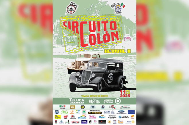 Cartel del Circuito Colón Toluca, 2025. 