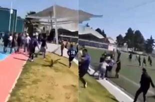 #Video: Se arma la campal en partido de fútbol, en #SantaMaríaRayón