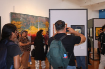 Asistentes disfrutan la exposición “La Milpa” en el Museo Nacional de Agricultura