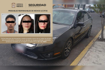 Keilani “N”, Mónica “N” y José “N”, este último de nacionalidad venezolana, fueron detenidos por policías estatales y municipales.