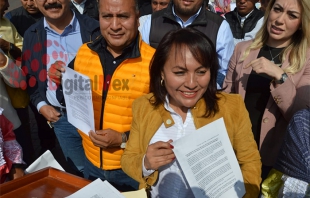 #Toluca: plantones colapsan el centro, previo a 2o. informe de Del Mazo