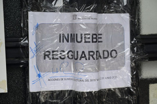 #Video: Resguarda #GEM oficinas, equipo y vehículos oficiales por elección judicial