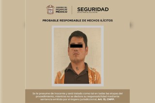 Luis “N”, de 36 años, junto con la posible droga, fue presentado ante la Agencia del Ministerio Público.