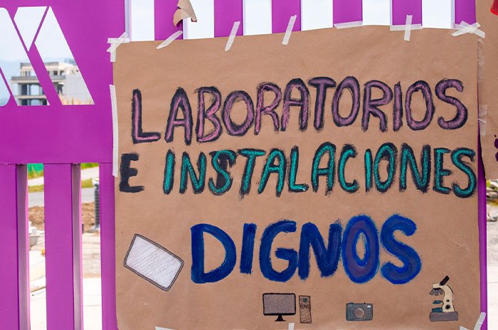 pie de foto Estudiantes de la UAM Lerma mantienen un paro de actividades de 72 horas hábiles y advierten que podría convertirse en indefinido.