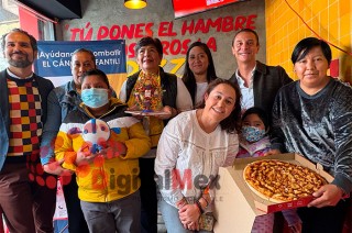 Por $149, obtienes pizza boneless y ayudas tratamientos, donde 13 sucursales participan en esta noble causa contra el cáncer infantil.