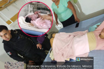 Madre e hija fueron trasladadas en patrulla a un hospital, donde se confirmó que ambas se encontraban en buen estado de salud.