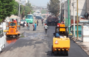 Emplean dragonera para repavimentar 19 avenidas en #Ecatepec