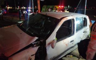 El accidente sucedió pasadas las 22 horas, sobre el kilómetro 4 de la carretera Toluca-Palmillas