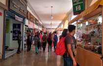 Personal de Protección Civil fue designado en el acceso y la salida de los andadores donde se encuentran los comercios