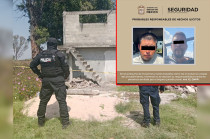 Gerardo “N” de 30 y Óscar “N” de 24 años de edad fueron detenidos en el sitio.