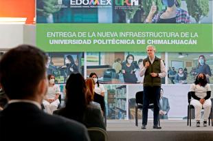 Entregó el nuevo edificio de la Universidad Politécnica de Chimalhuacán, espacio que beneficiará a más de 700 alumnos