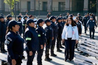 Servidoras públicas acompañan las movilizaciones para verificar el respeto a los derechos humanos