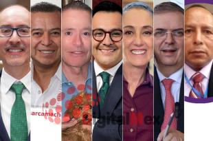 Carlos Eduardo Barrera, César Camacho, Quirino Ordaz, Daniel Sibaja, Claudia Sheinbaum, Marcelo Ebrard, Wilfrido Pérez Segura