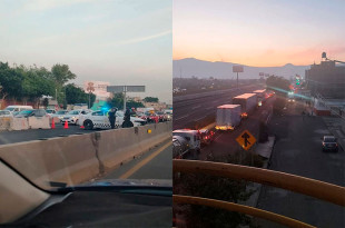 Transportistas bloquean la México-Puebla; exigen seguridad ante ola de asaltos