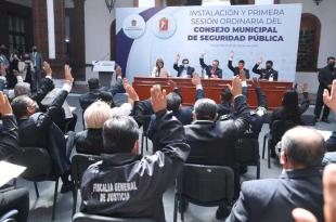 El Presidente Municipal toma protesta a los integrantes del Consejo Municipal de Seguridad