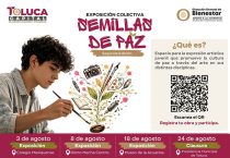 La segunda edición de "Semillas de Paz" recorrerá diversos espacios culturales y públicos de la capital mexiquense
