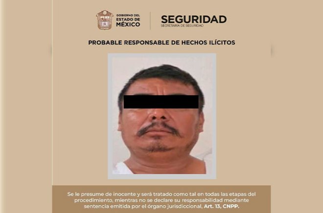 Alfredo “N”, de 45 años, fue trasladado a la Agencia del Ministerio Público con sede en Tenancingo.