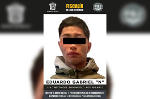 Eduardo Gabriel “N”, presunto integrante de la estructura criminal “Los Ferchos” señalada por robo de vehículos con violencia en Tlalnepantla.
