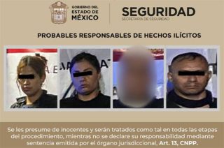. Elementos de la SSEM y Policía Municipal realizaron la detención en coordinación, luego de identificar a los sospechosos reteniendo un vehículo y alterando el orden público.