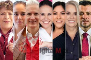 Delfina Gómez, Amalia Pulido, Alfredo Del Mazo, Alejandra Del Moral, Karla Fiesco, Romina Contreras, Óscar Domínguez 