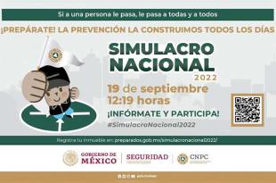 El simulacro se realiza en conmemoración a los 37 años del terremoto de 8.1 de 1985 y a cinco años del ocurrido en 2017.