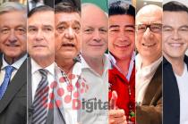 AMLO, Edmundo Jacobo, Félix Salgado, Eric Sevilla, Miguel Sámano, Dante Delgado, Juan Zepeda.