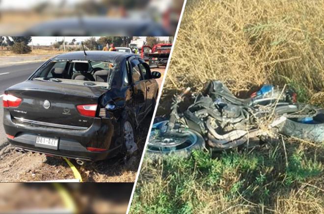 El accidente ocurrió en el kilómetro 75 de la vía rápida, a la altura de la colonia Guadalupe Victoria.