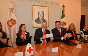 Cruz Roja Edomex recibe donativo de 15 millones de pesos del Sector Educativo
