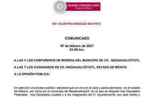 En un escrito informa que no lo hará por prescripción médica, cumple una etapa de recuperación lenta y prolongada