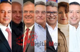 José Luis Cervantes, Erik Solís, Marcelo Ebrard, Pío López Obrador, Ricardo Monreal, Delfina Gómez, Pedro Zenteno