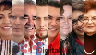 Eliza Ojeda Rentería, Alfredo del Mazo, Maurilio Hernández, Anuar Azar, Alejandro Moreno, Silvia Pratt, Flor Cecilia Reyes, Gloria Díaz González