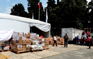 Envía Edomex 45 toneladas de ayuda para Oaxaca, Chiapas y Tabasco